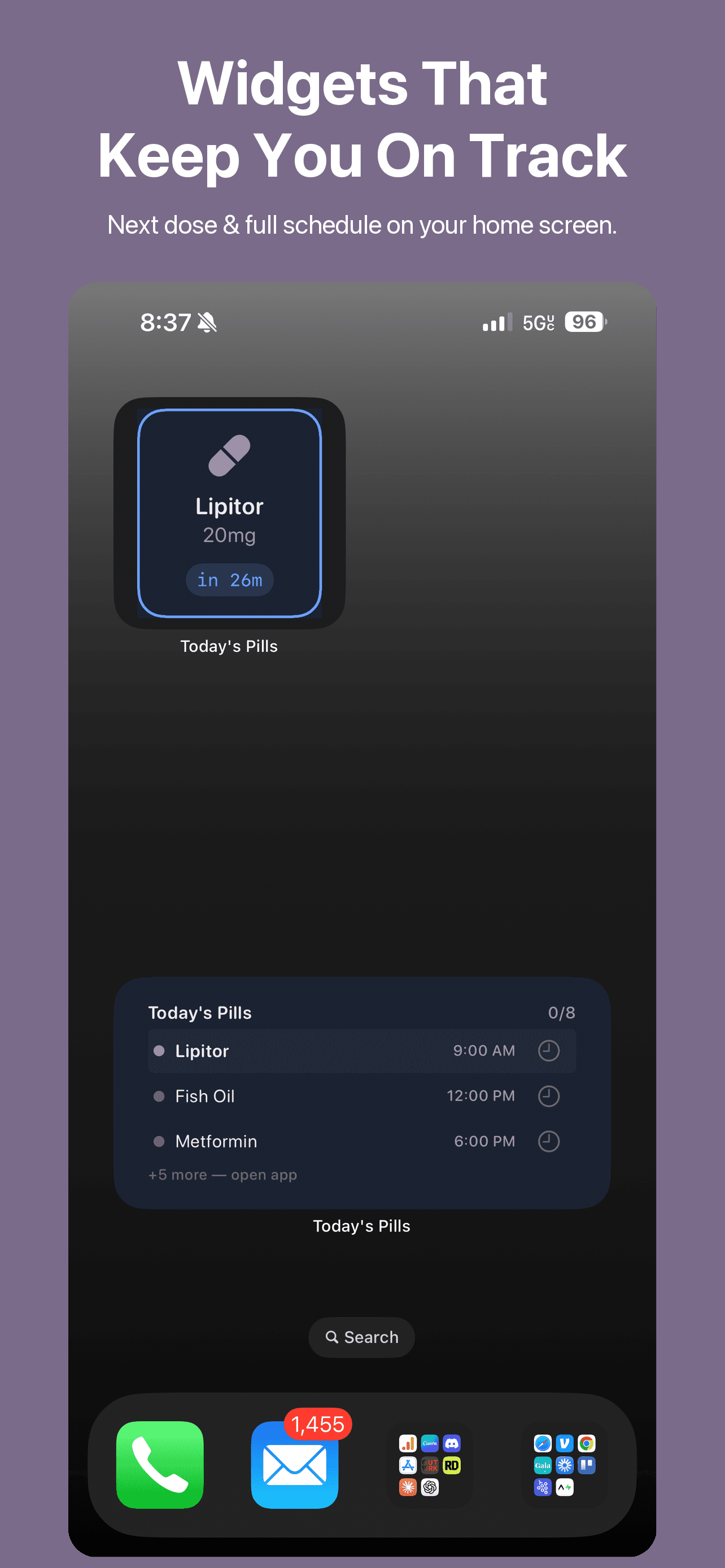 Home screen widget