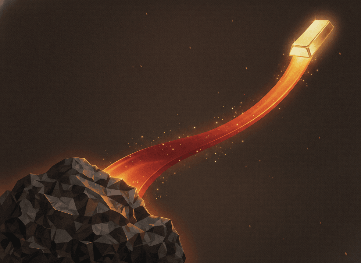 Iron ore refined into a gold bar: Alchemy turns raw ideas into monetizable software